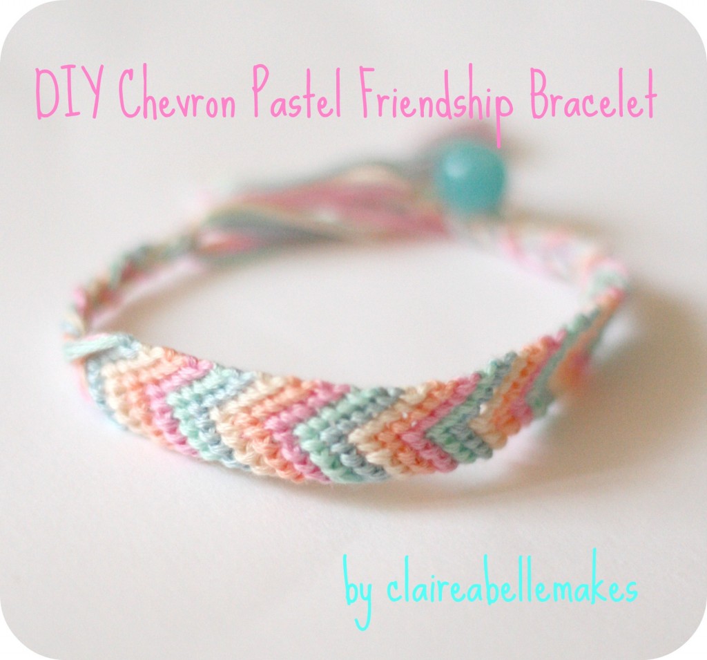 Chevron pastel friendship bracelet