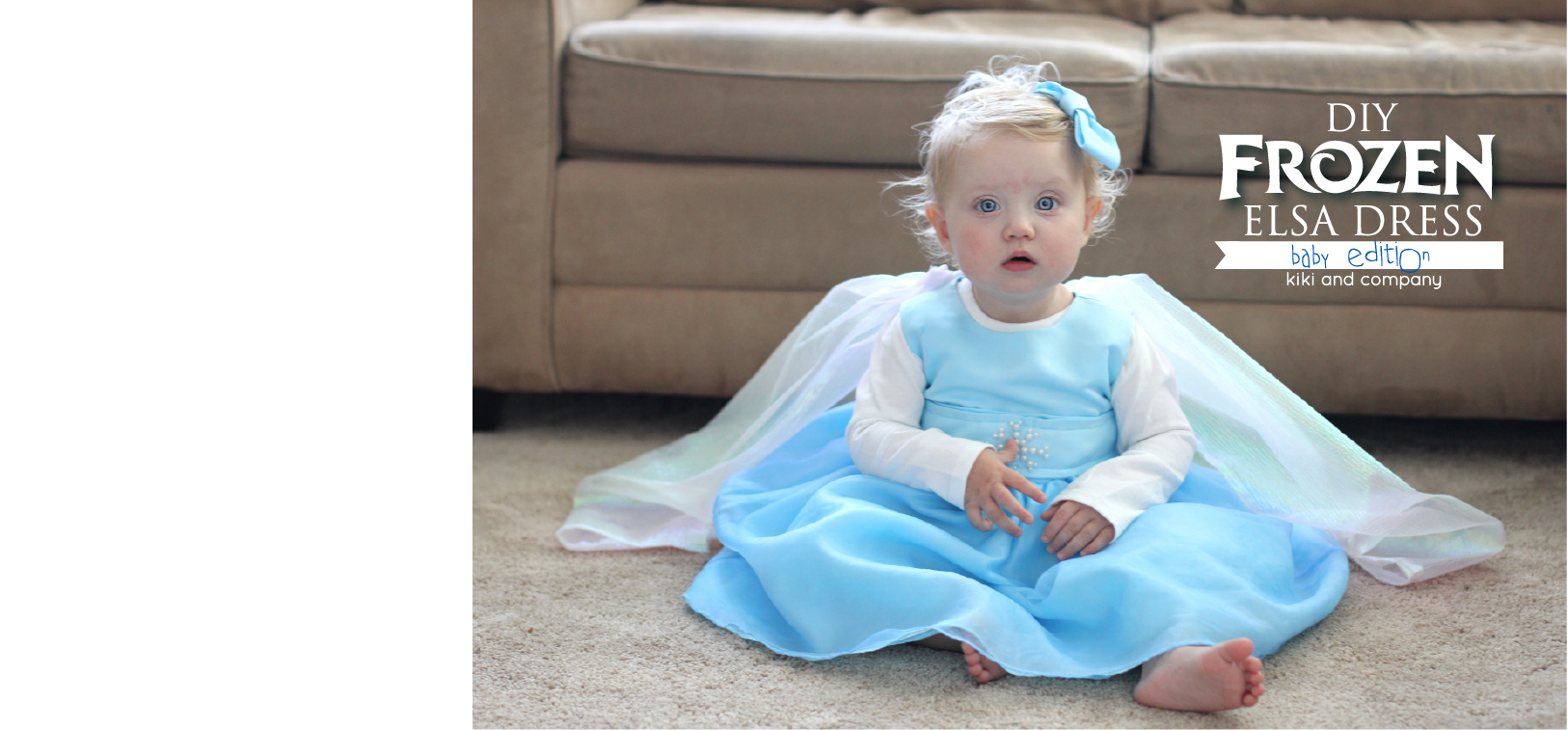 Diy frozen elsa dress baby edition perfect for your littlest princessso adorable