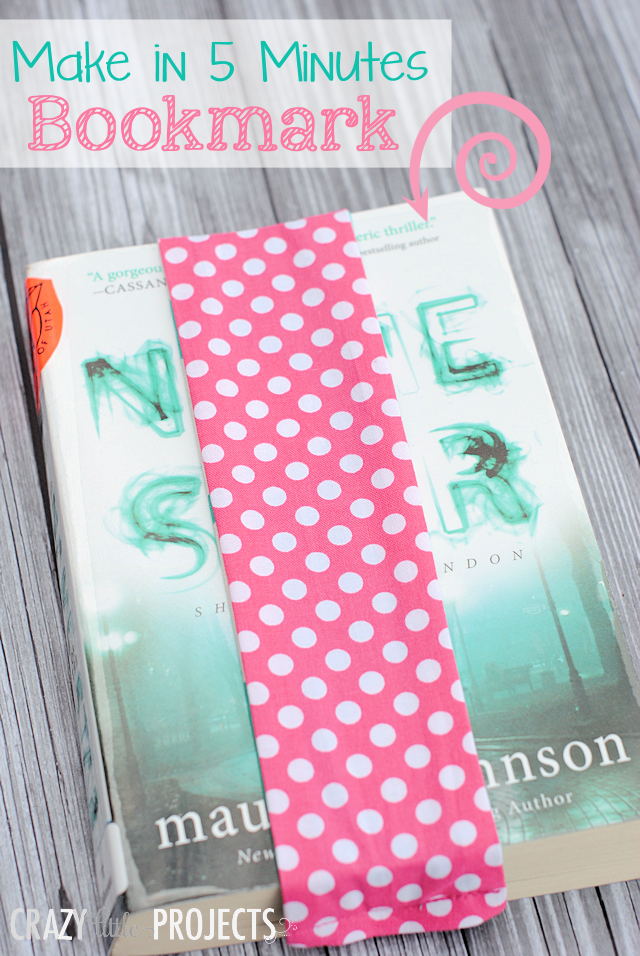 Easy sew bookmark