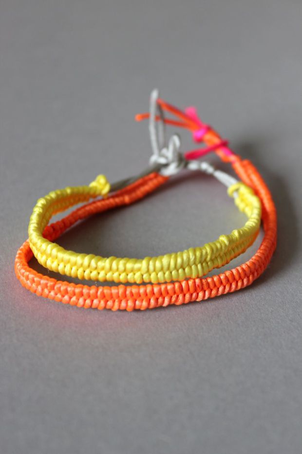Neon diy bracelet