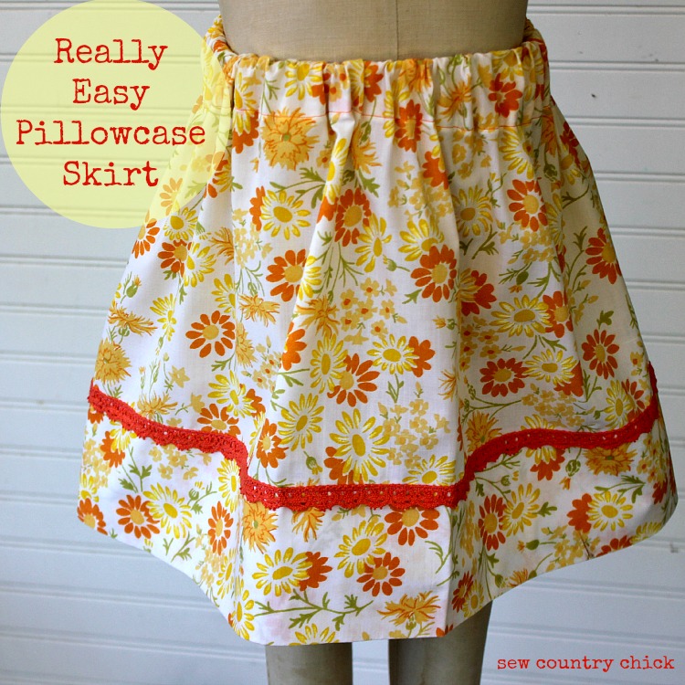 Pillowcase skirt diy