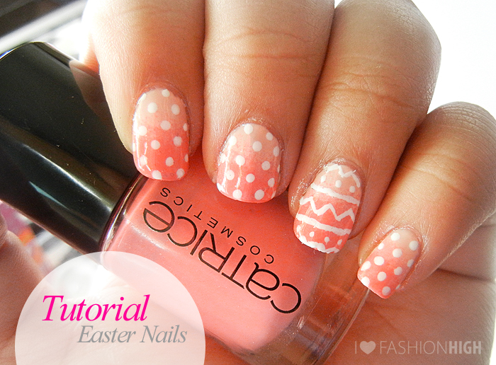 Polka dotted easter ombre