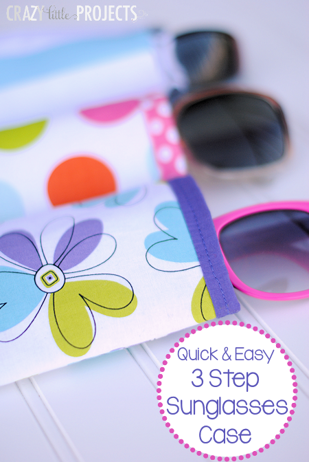 Sunglasses case diy sewing project