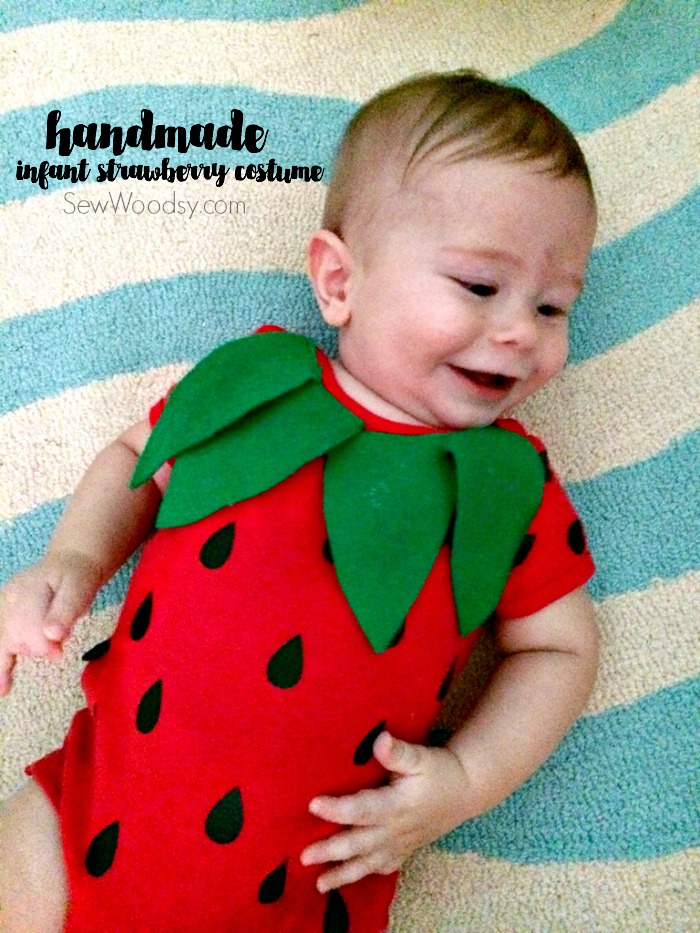Diy infant strawberry costume