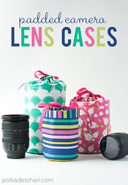 Diy padded camera lens cases