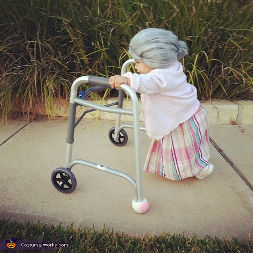 Little old lady diy baby costume