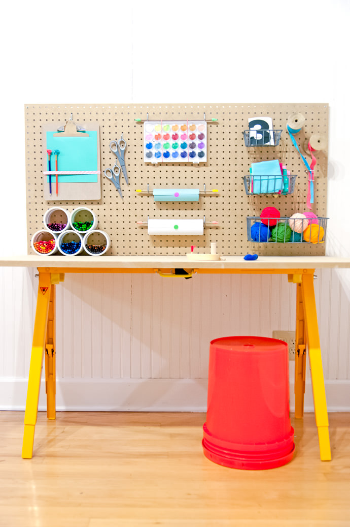 15 kids craft desk