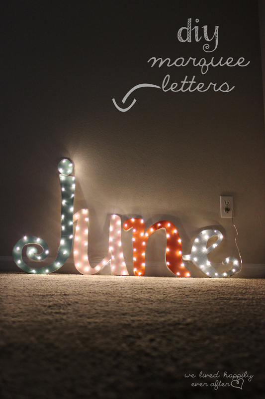 35 diy marquee letters