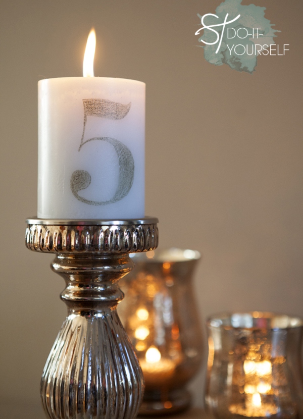 40 tissue paper transfer candle