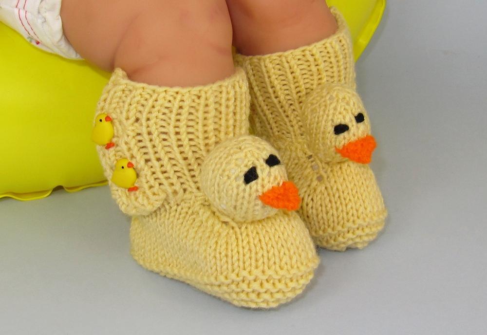 Baby chick booties