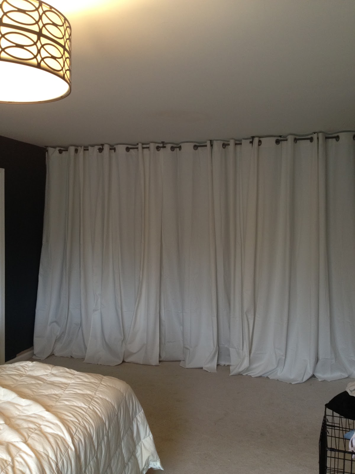 Diy curtain room divider