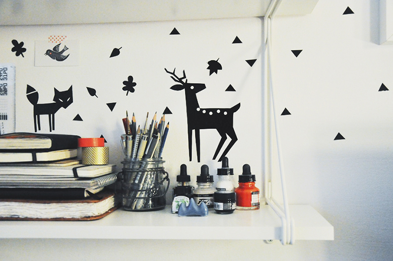 Diy forest friends wall decal
