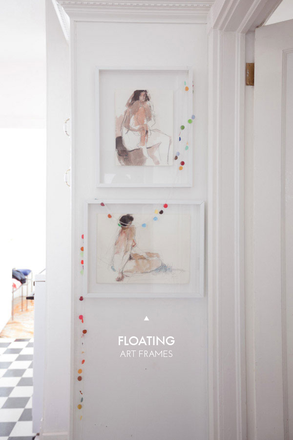 Floating art frames diy