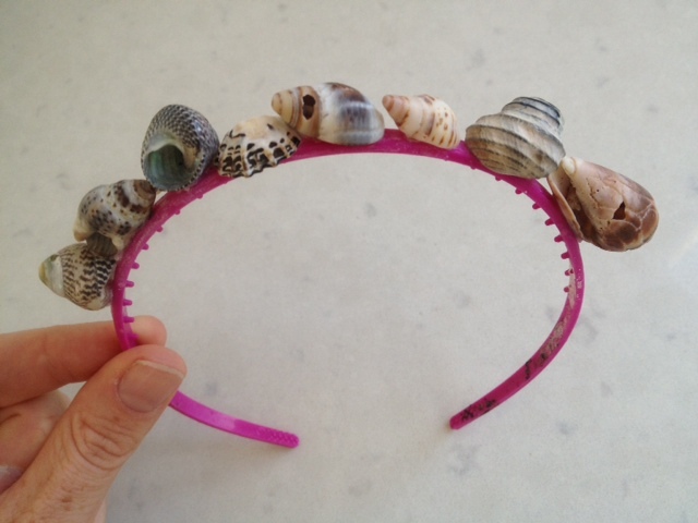 Shell encrusted mermaid hairband