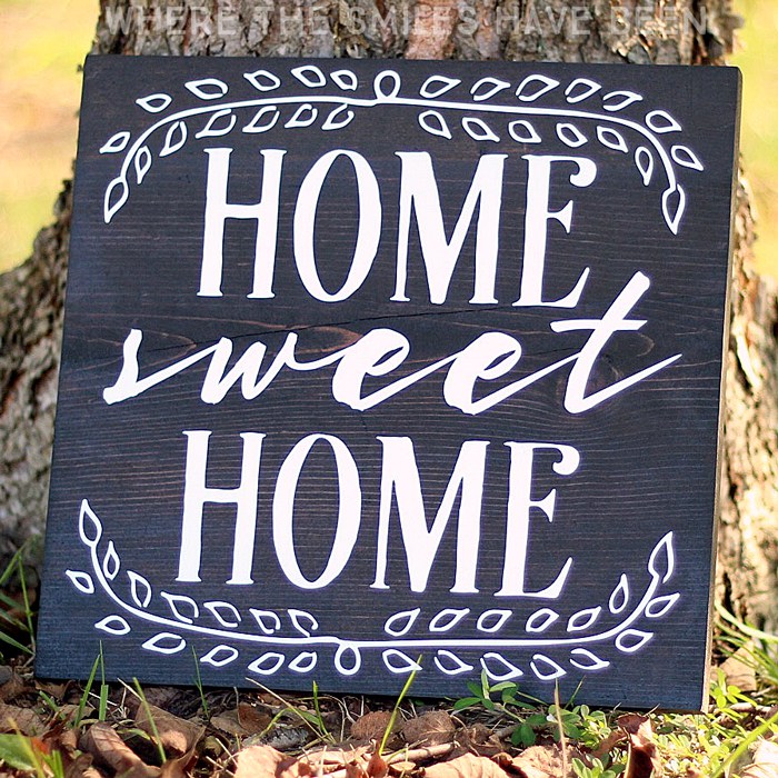 1 home sweet home sign