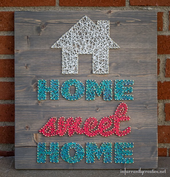 18 home sweet home string art