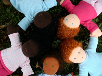 Cotton and wool dolls