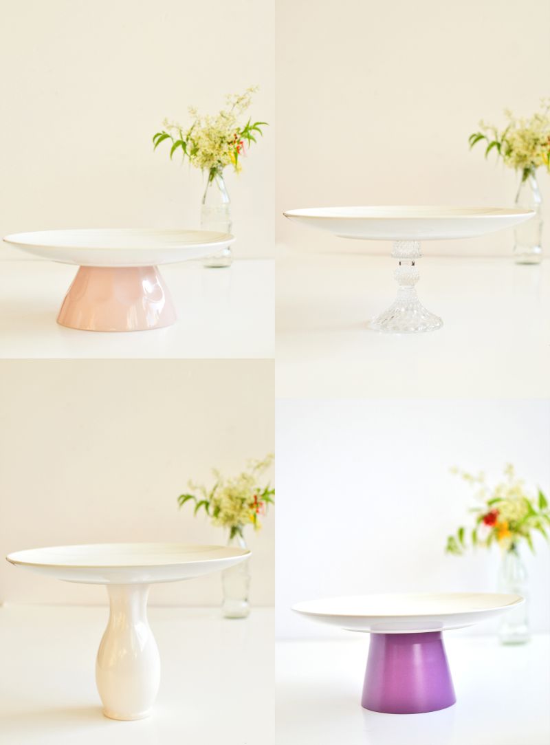 Diy cake stand from planter septs