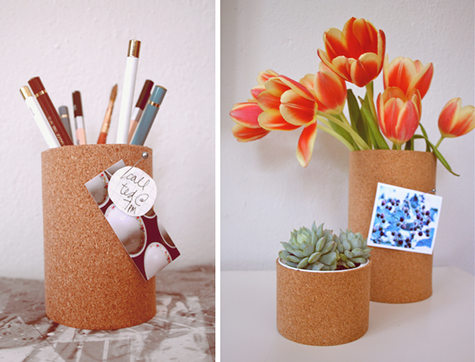 Diy cork containers