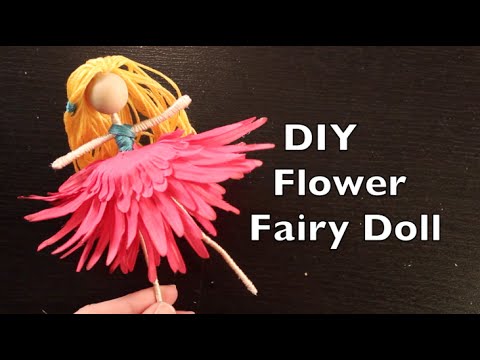 Diy flower fairy doll