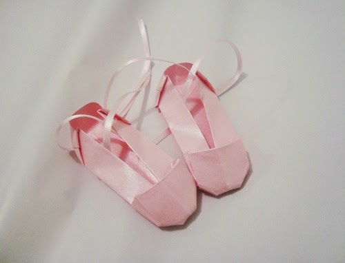 Origami ballet shoes