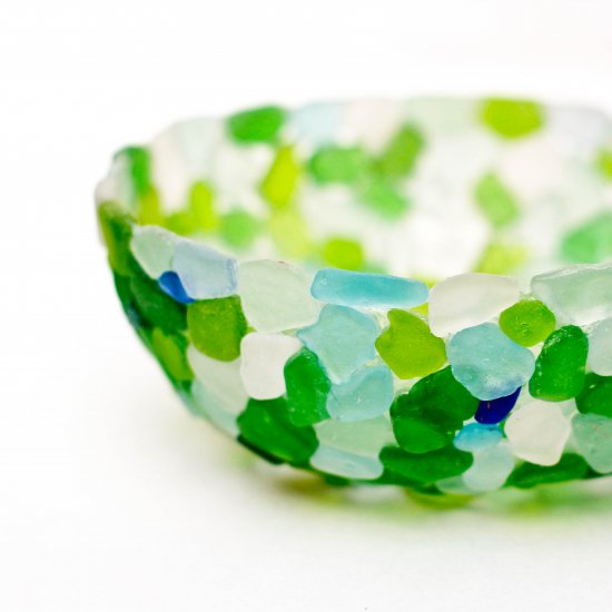 Sea glass bowl