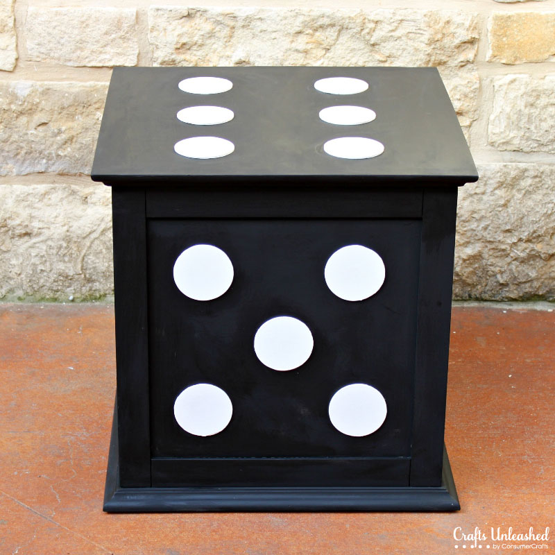 Storage cube end table