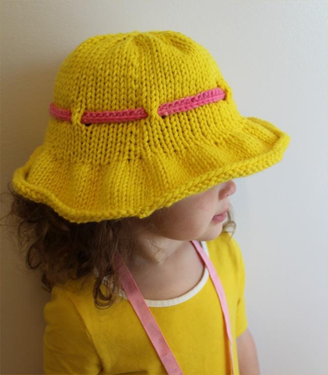 Sun brim hat by the knitting niche