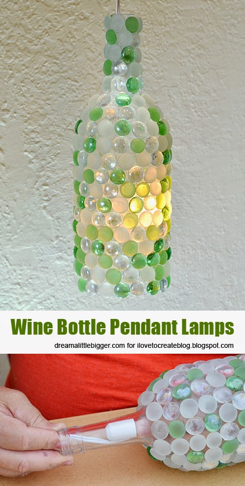 Win bottle pendant lamps