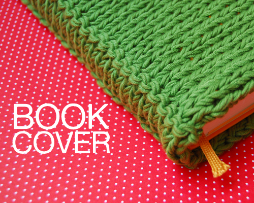 Book cover knitted
