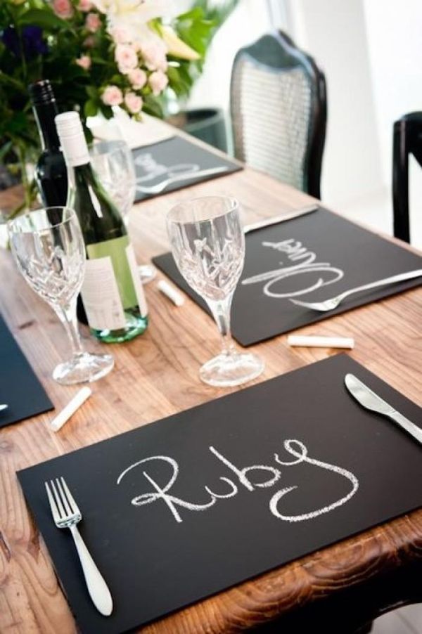 22 chalkboard placemats