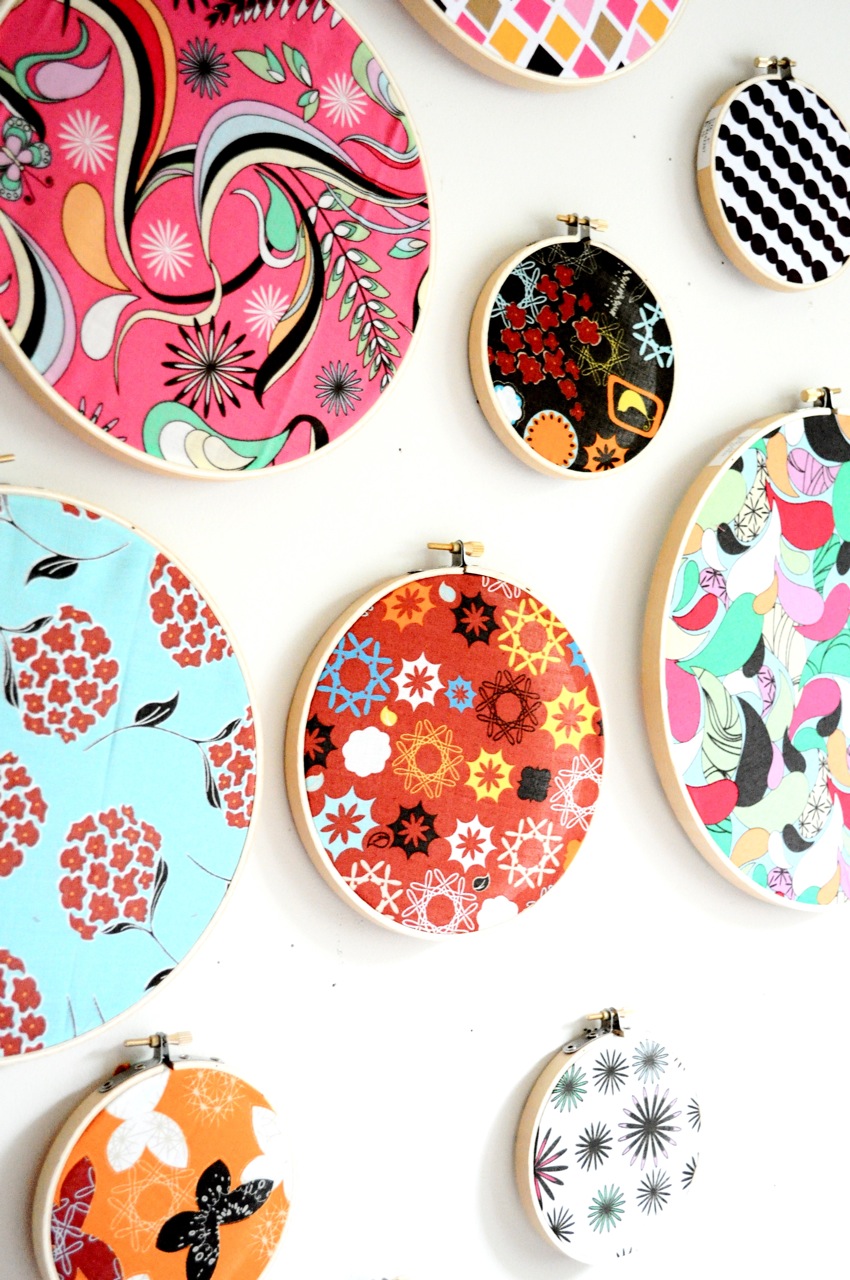 9 embroidery hoop fabric decor