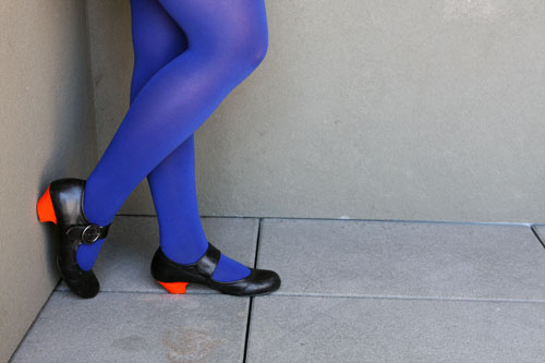 Color block heels diy
