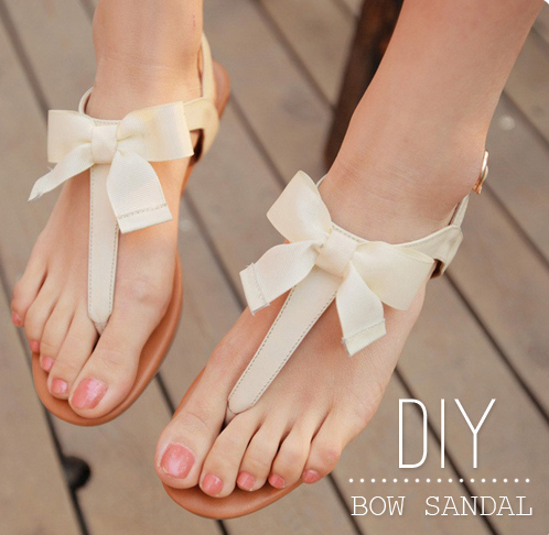 Diy bow sandal 2
