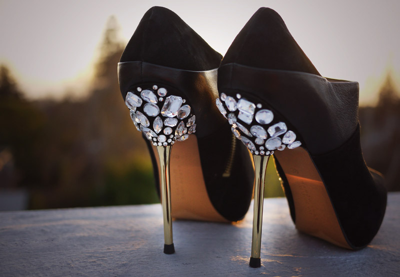 Diy jeweled heels