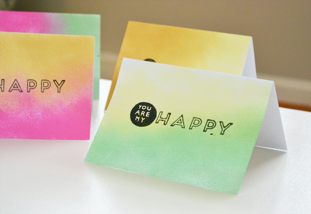 Ombre greeting cards 10