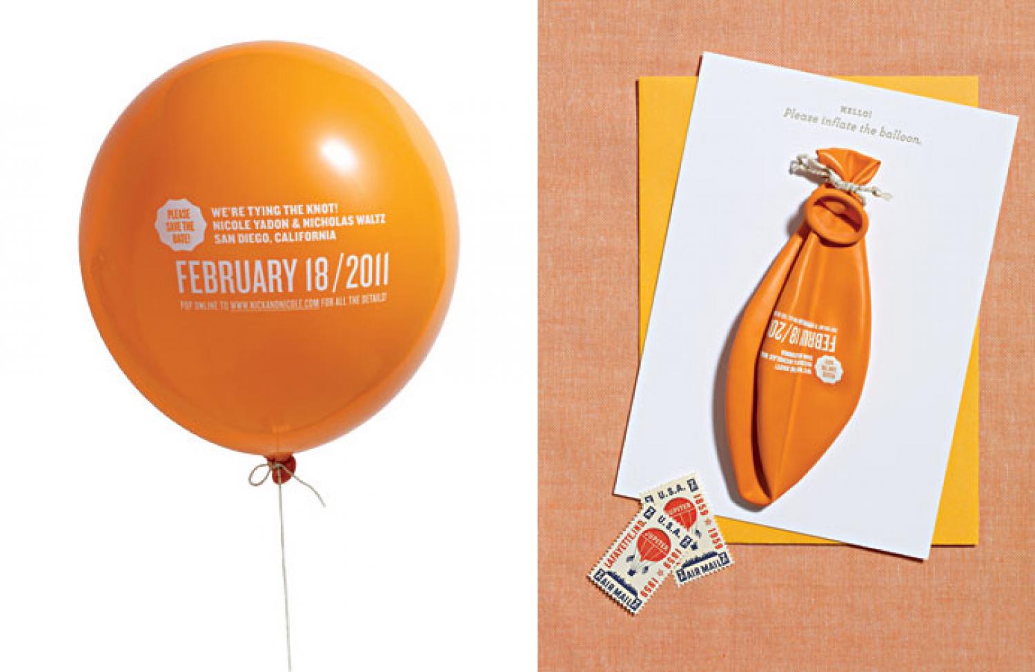 13 balloon invitation