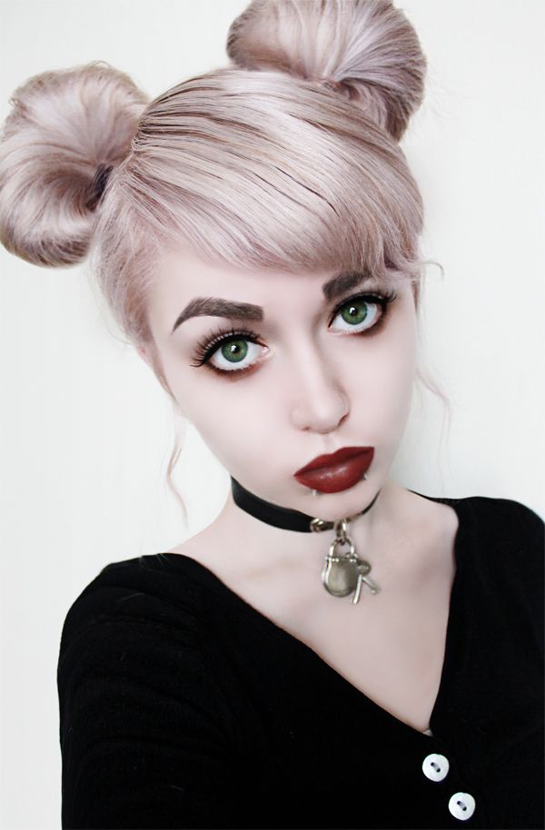 13 goth pigtails