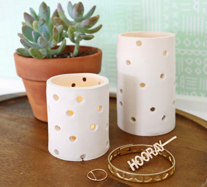 Clay votive Fun Projects Made With Air Dry Clay