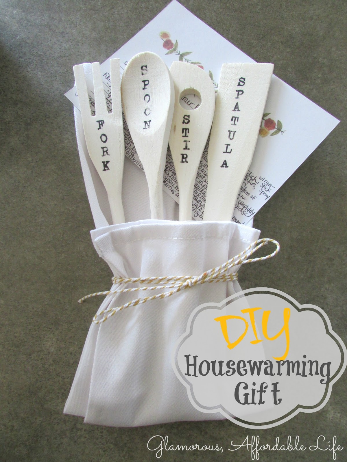Diy housewarming spoon set