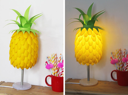 Diy lampshade pineapple