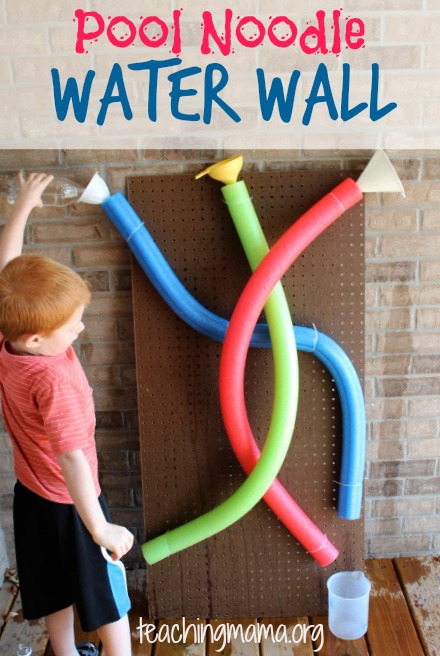 Pool noodle water wall 2