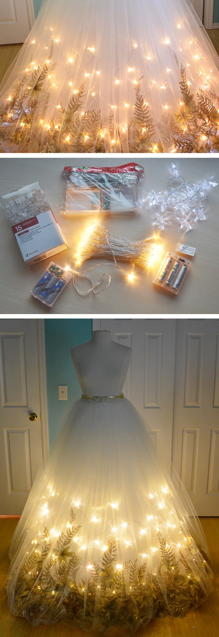 Diy lightup wedding skirt