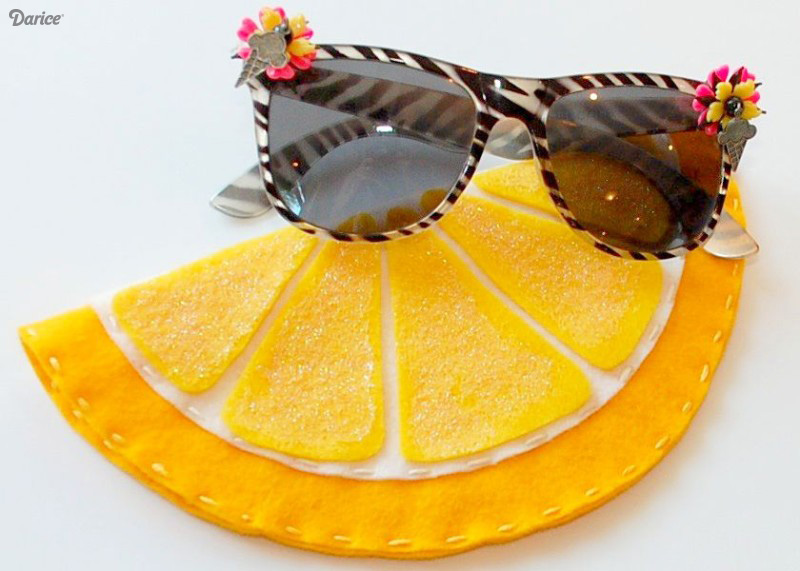 Lemon sunglasses case