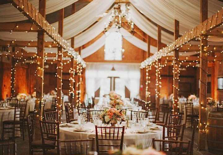14 rustic wedding ceiling fabric
