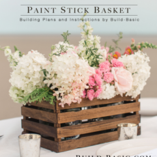 2 paint stick basket rustic box