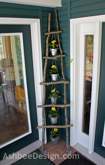 20 diy tree branch ladder