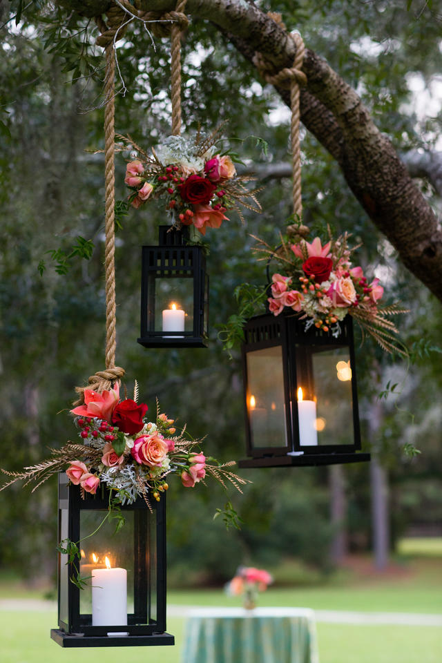 35 floral wedding lanterns
