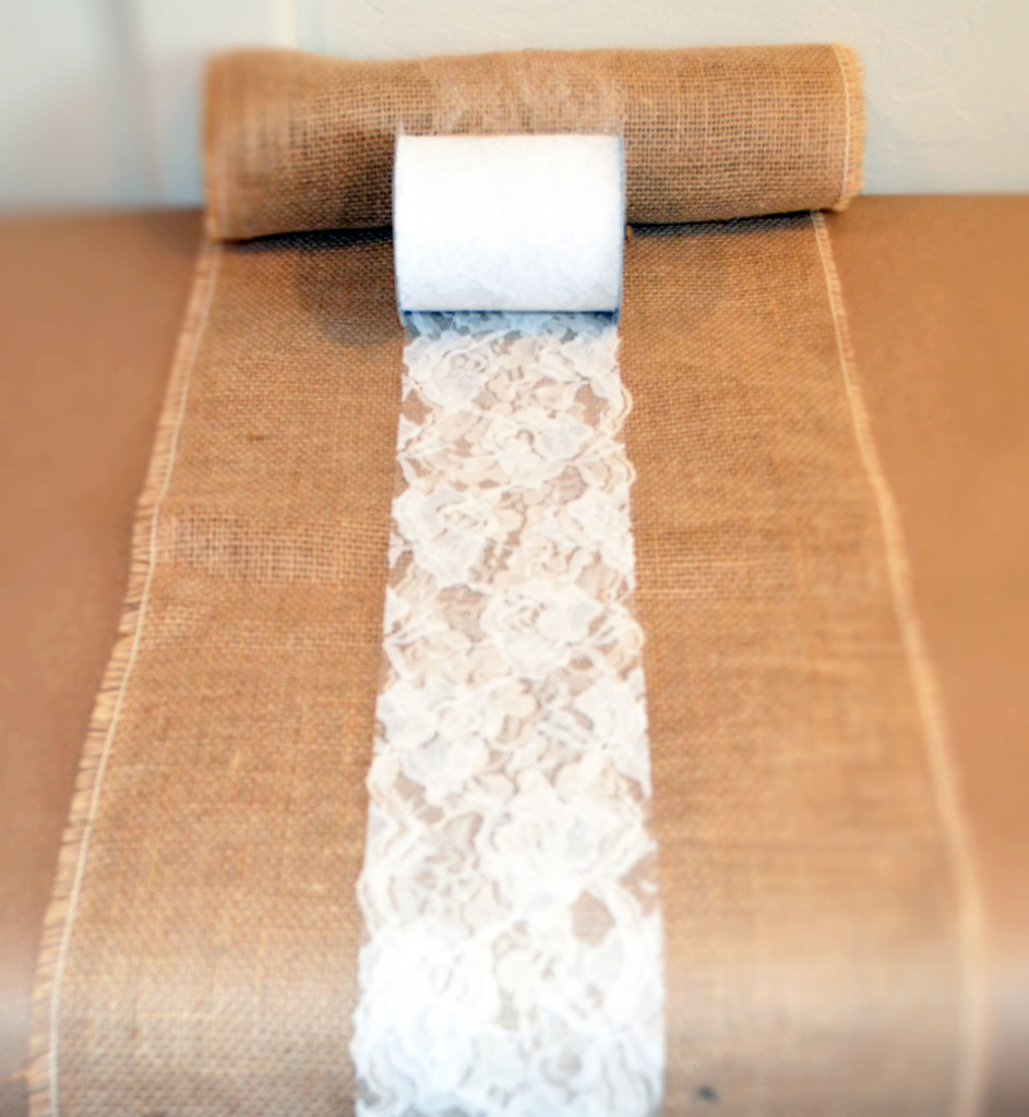 39 burlap lace table runner