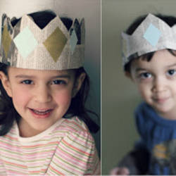 Adorable newspaper crowns